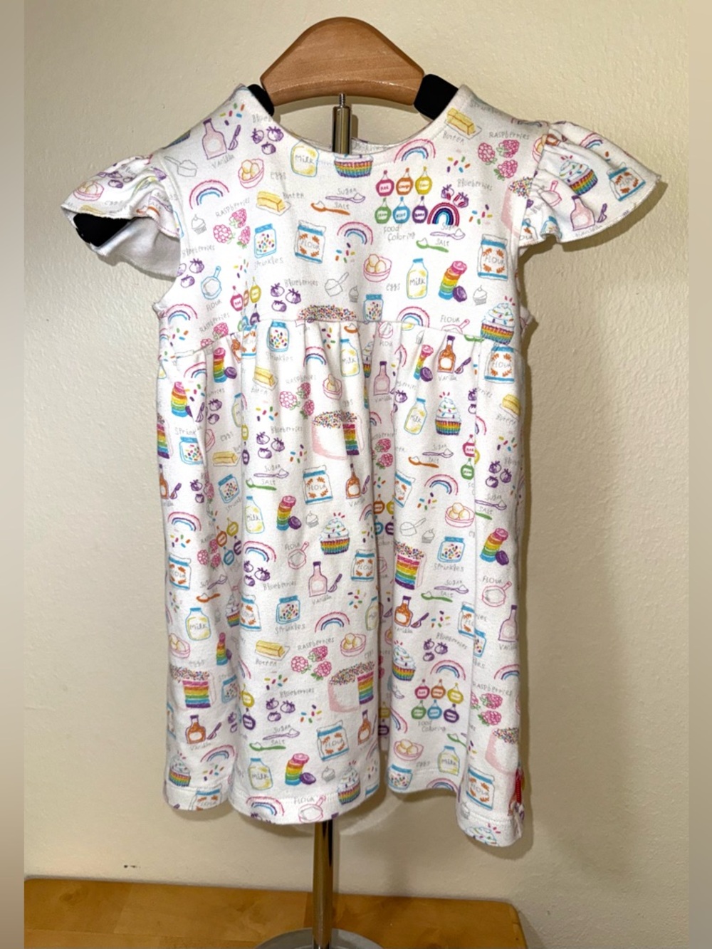 Magnetic Me “Rainbow Sprinkles”  baking print dress, size 3T